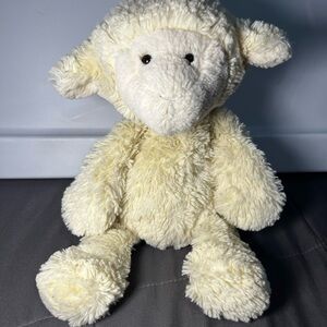 Manhattan Toy Company Ivory Lamb Plush 12.5” Soft Stuffed Animal